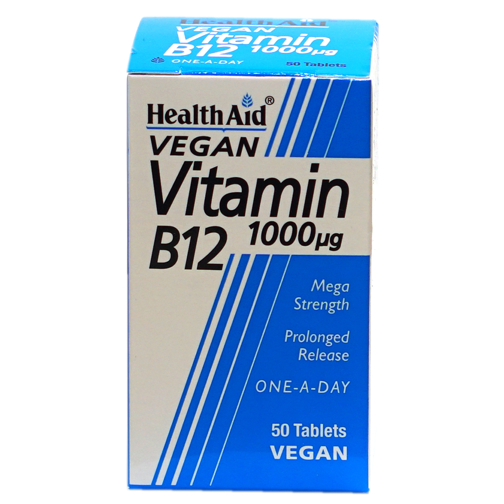 HealthAid Vitamin B12 1000 Mg 50 tablets