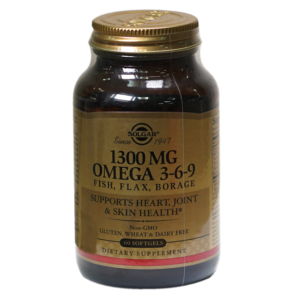 Solgar 1300 Omega-3 -6-9 Fish Flax Borage Softgel 60'S-