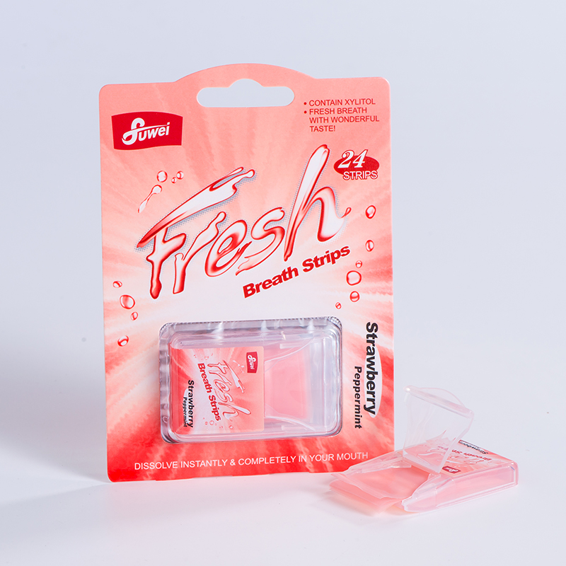 Fuwei Fresh Breath Strips Strawberry 24'S-