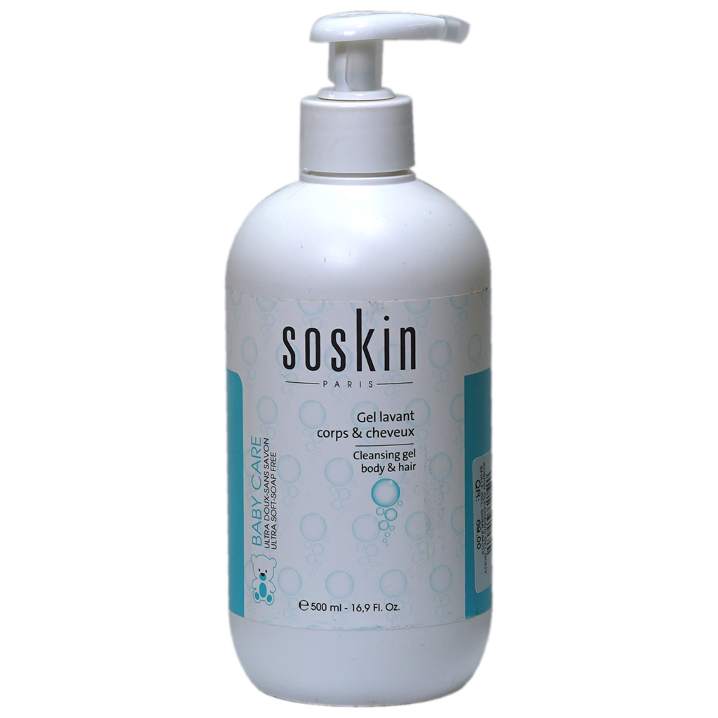 Soskin Cleansing Gel Body &amp;Hair Gel 500Ml#64013-