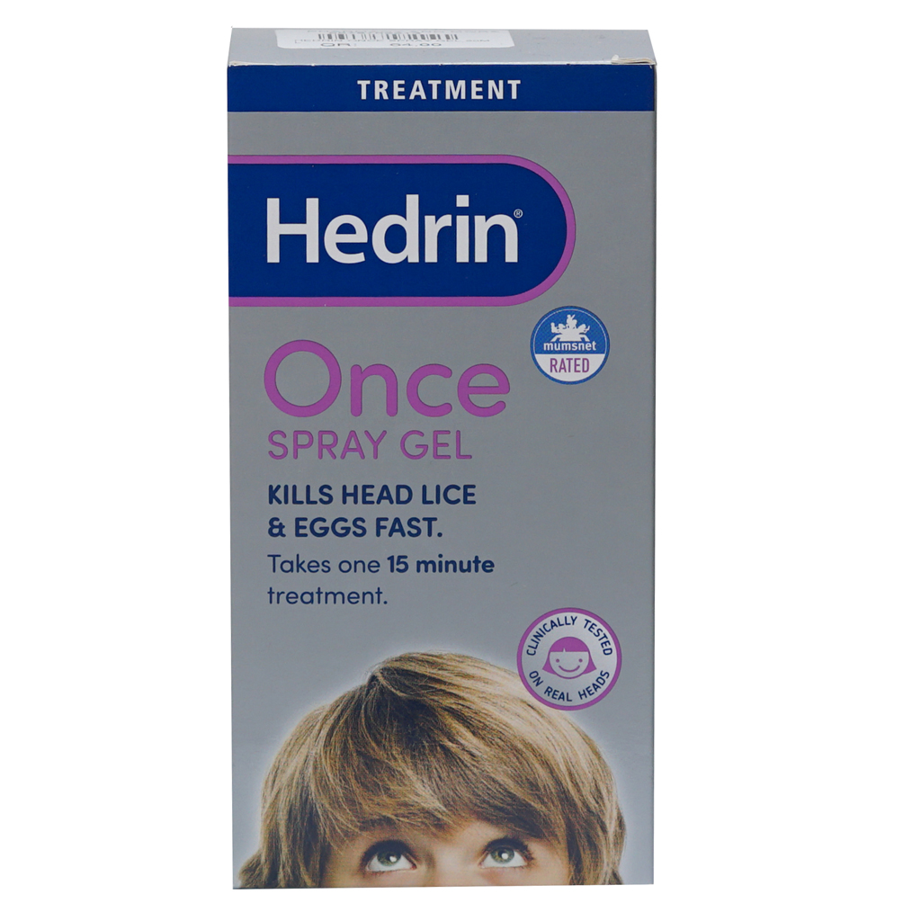 Hedrin Once Spray Gel 60Ml-