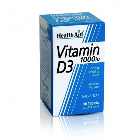 HealthAid Vitamin D3 1000Iu Tab 30'S