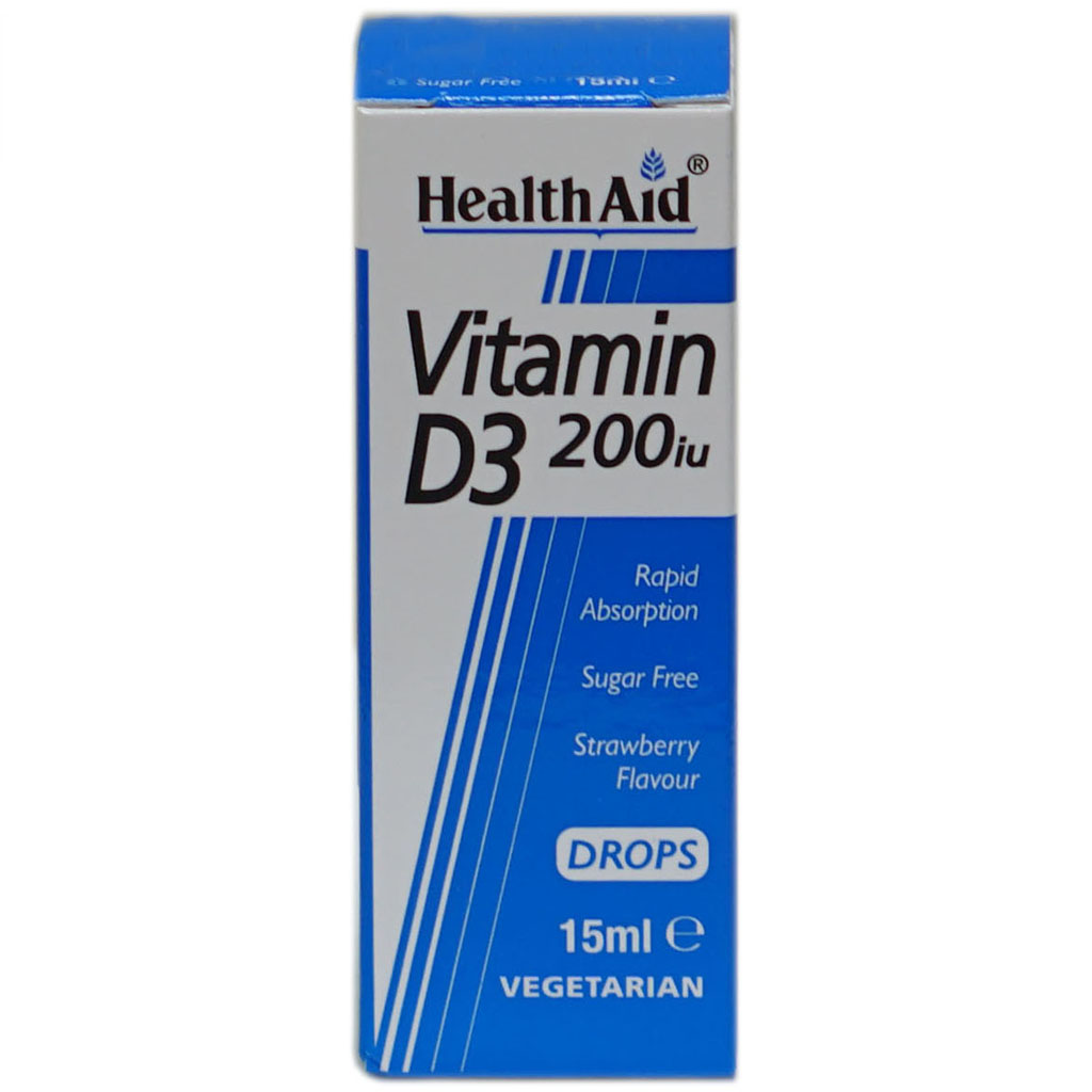 HealthAid H-Aid Vitamin D3 200 Iu Drops 15Ml