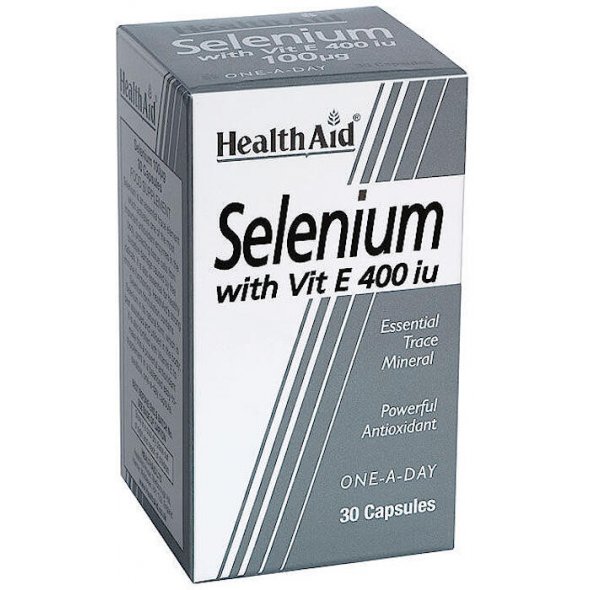 هيلث ايد فيتامين سلينيم مع فيتامين أي 400 ,30 كبسوله 