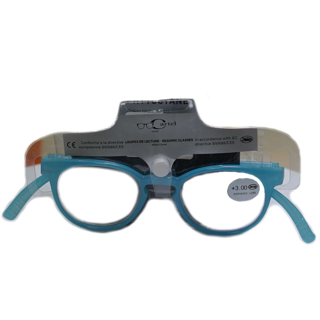 100 Eyewear Blue Folding +2.50