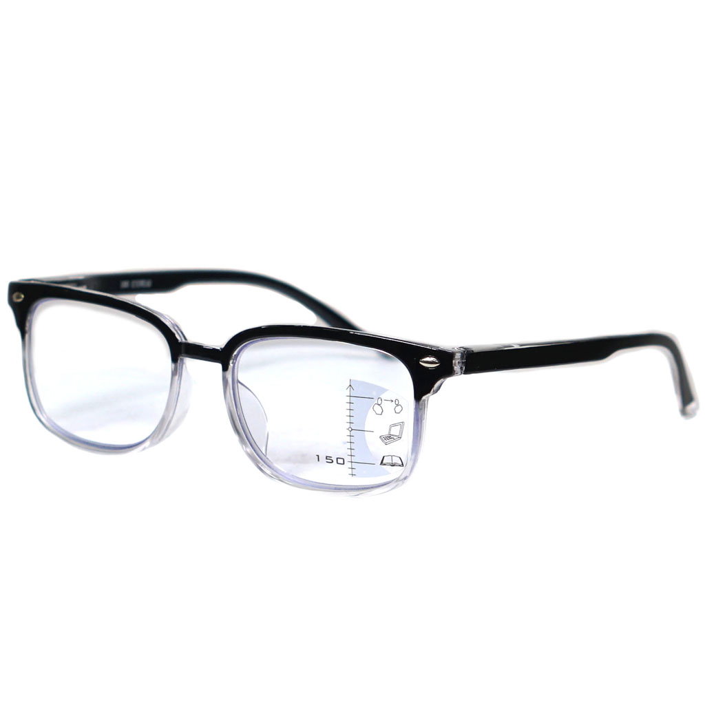 ون هندريد نظارات  بتركيز متنوع  باللون الأسود صافي +1.5