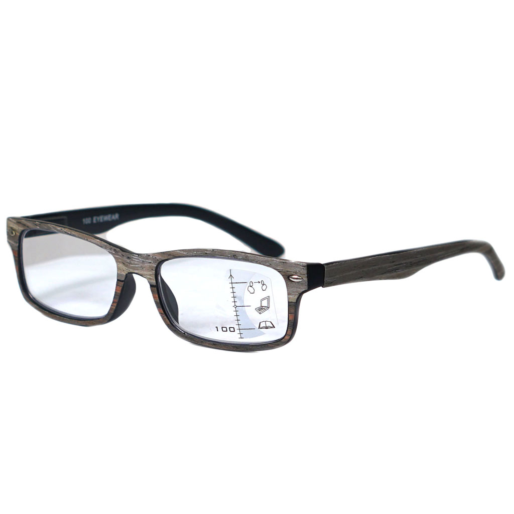 100 Eyewear Gray Brak Multi Focus +1