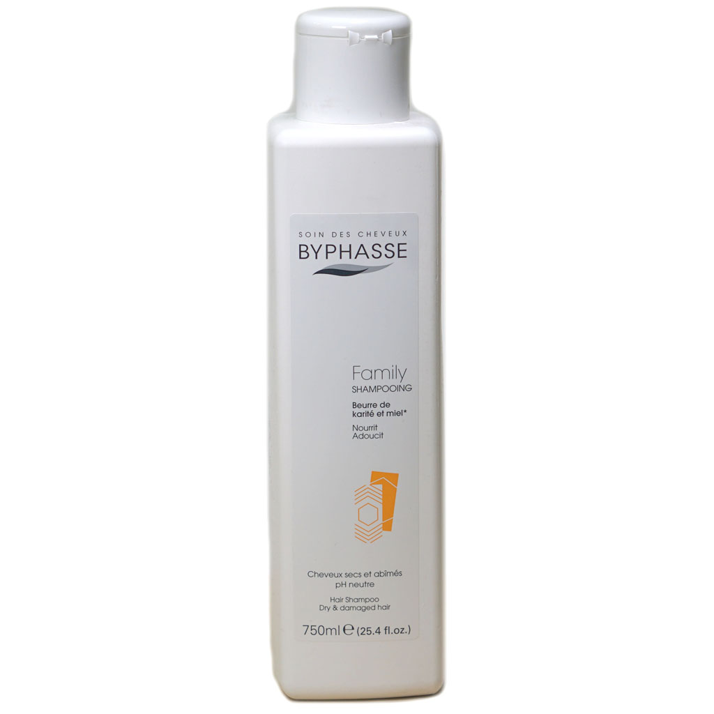 @#Byphasse Family Shampoo Shea Butter And Honey For Dry And Damaged Hair - 750 Ml