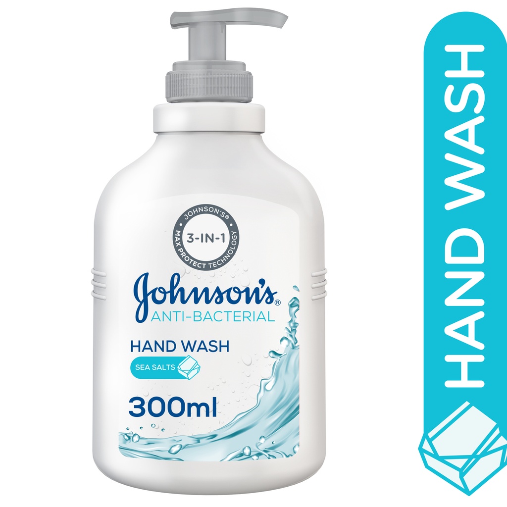 J&amp;J Johnson's Anti Bact Hand Wash Seasalt 300Ml