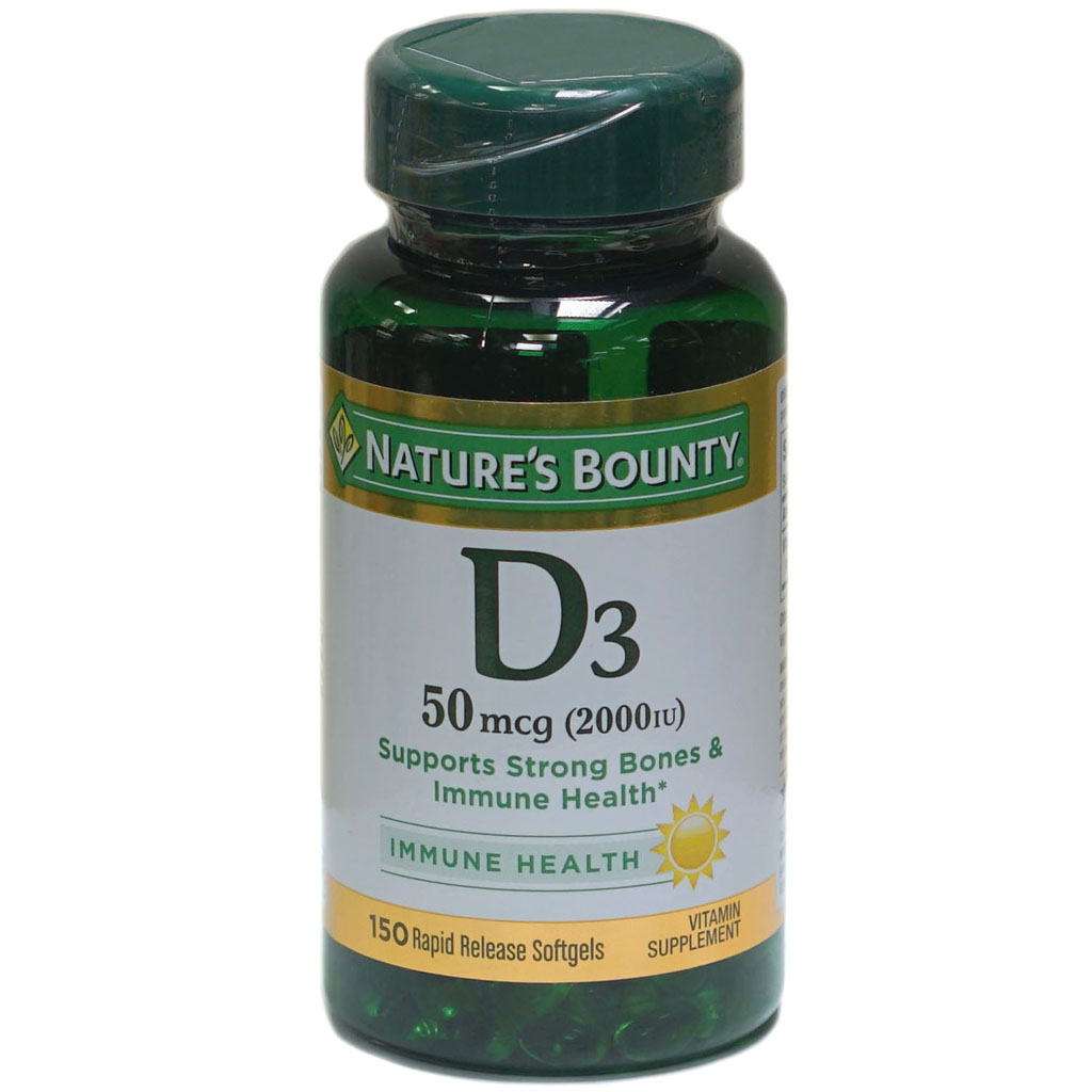 nature's bounty Vitamin D3-2000Iu Cap 150'S