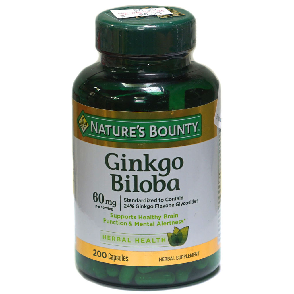 nature's bounty Ginkgo Biloba 60Mg 200'S