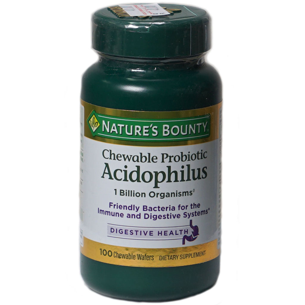 nature's bounty Chewable Probiotic Acidophilus 100's