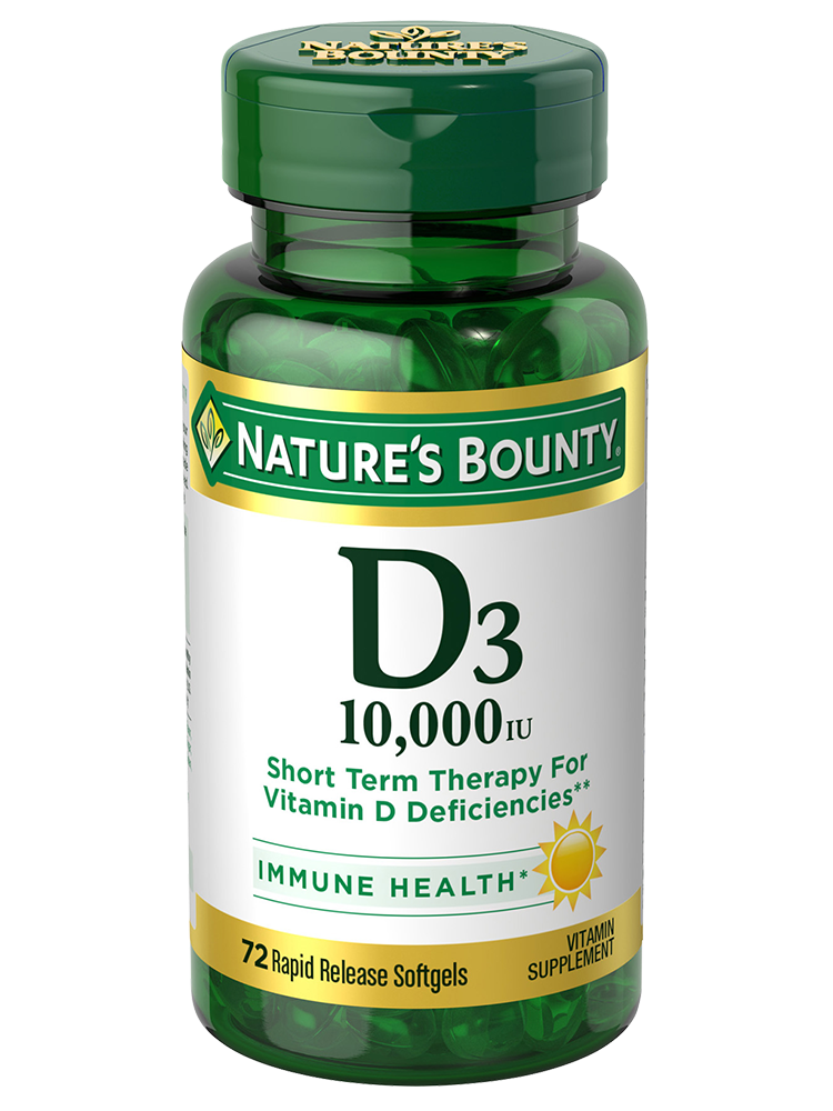 nature's bounty Vitamin D3-10,000 Softgels 72'S