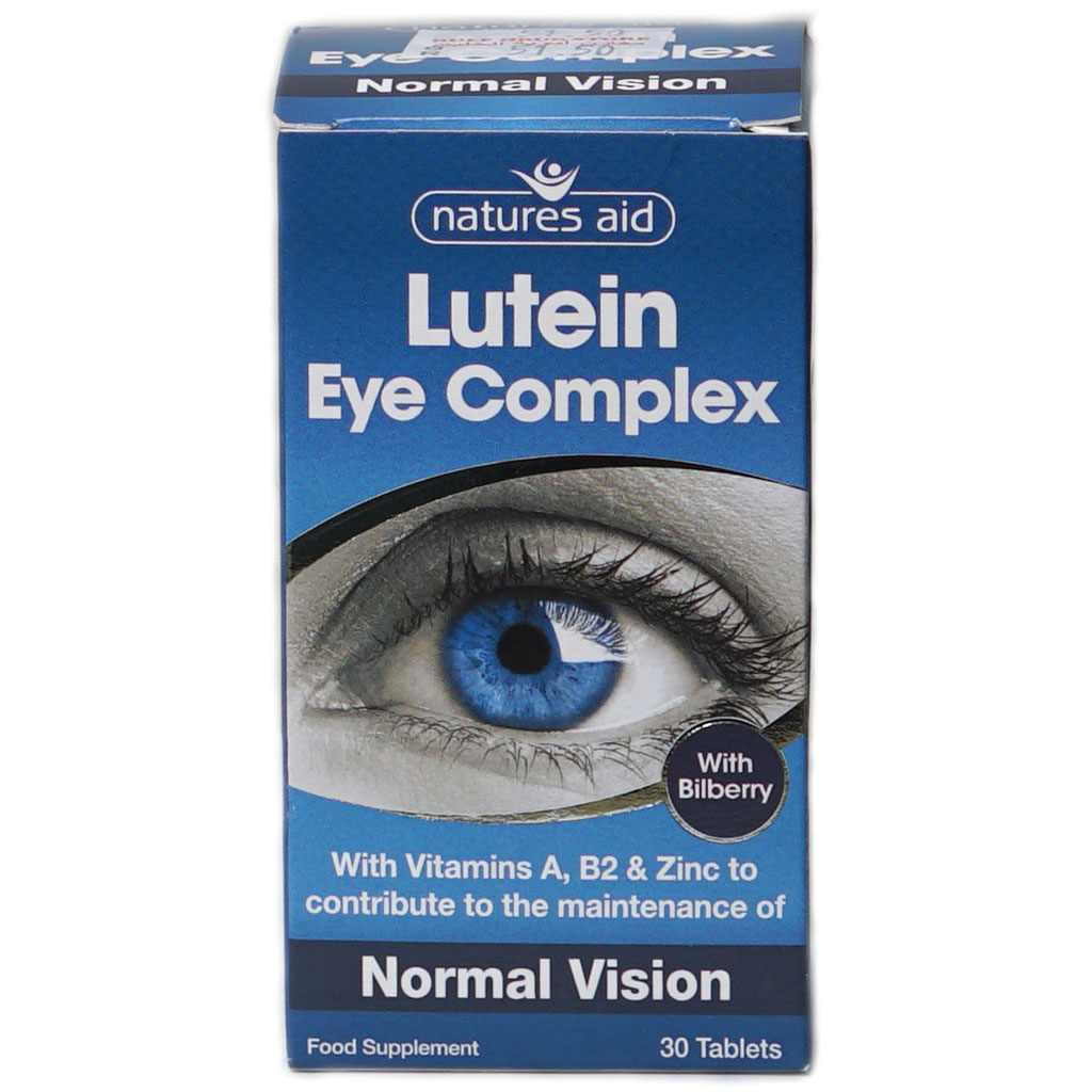 Nat.Aid Lutein Eye Complex W/Bilberry Tab