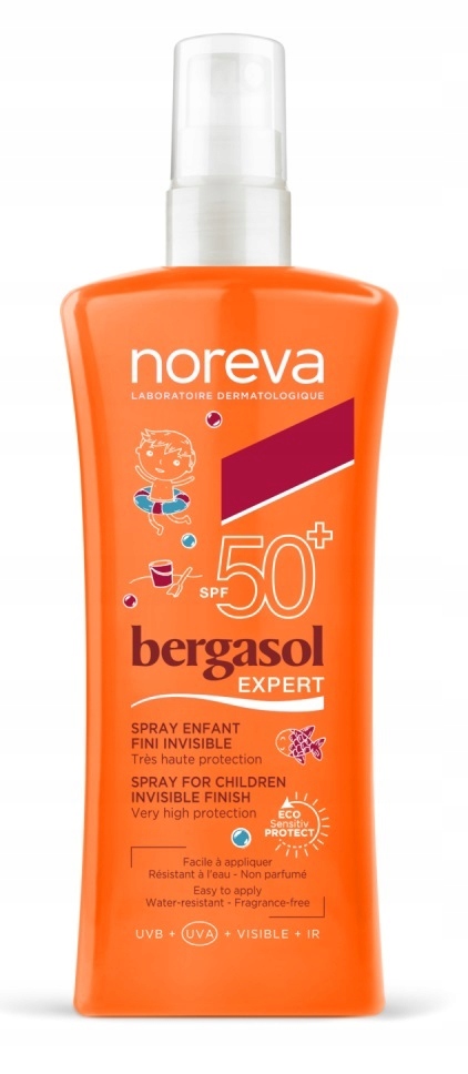 Noreva Be Children Invisible Finish Spray Spf50+ Very High Protection 125Ml