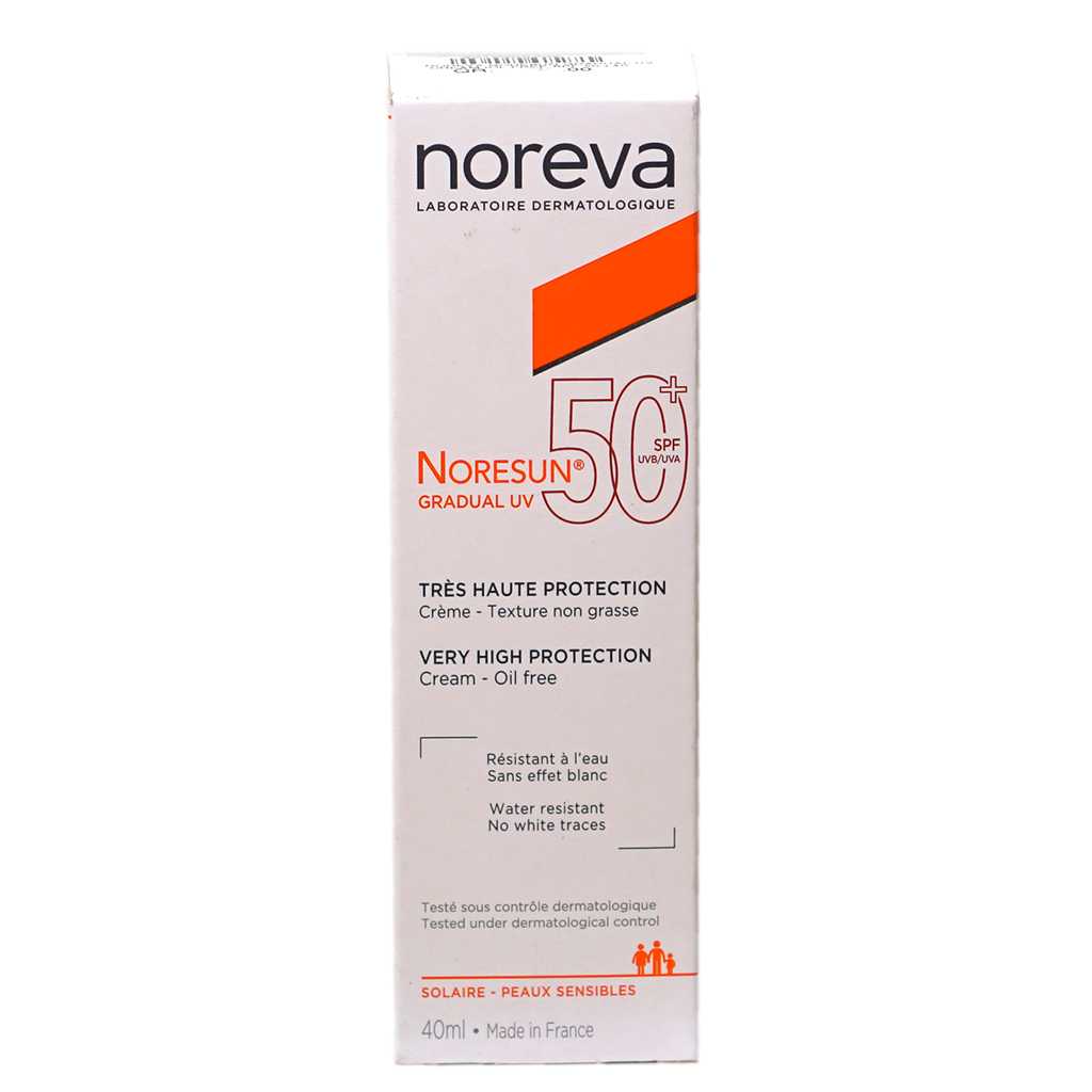 Noreva Noresun Gradual Uv Cream Iol Free Spf 50+40Ml