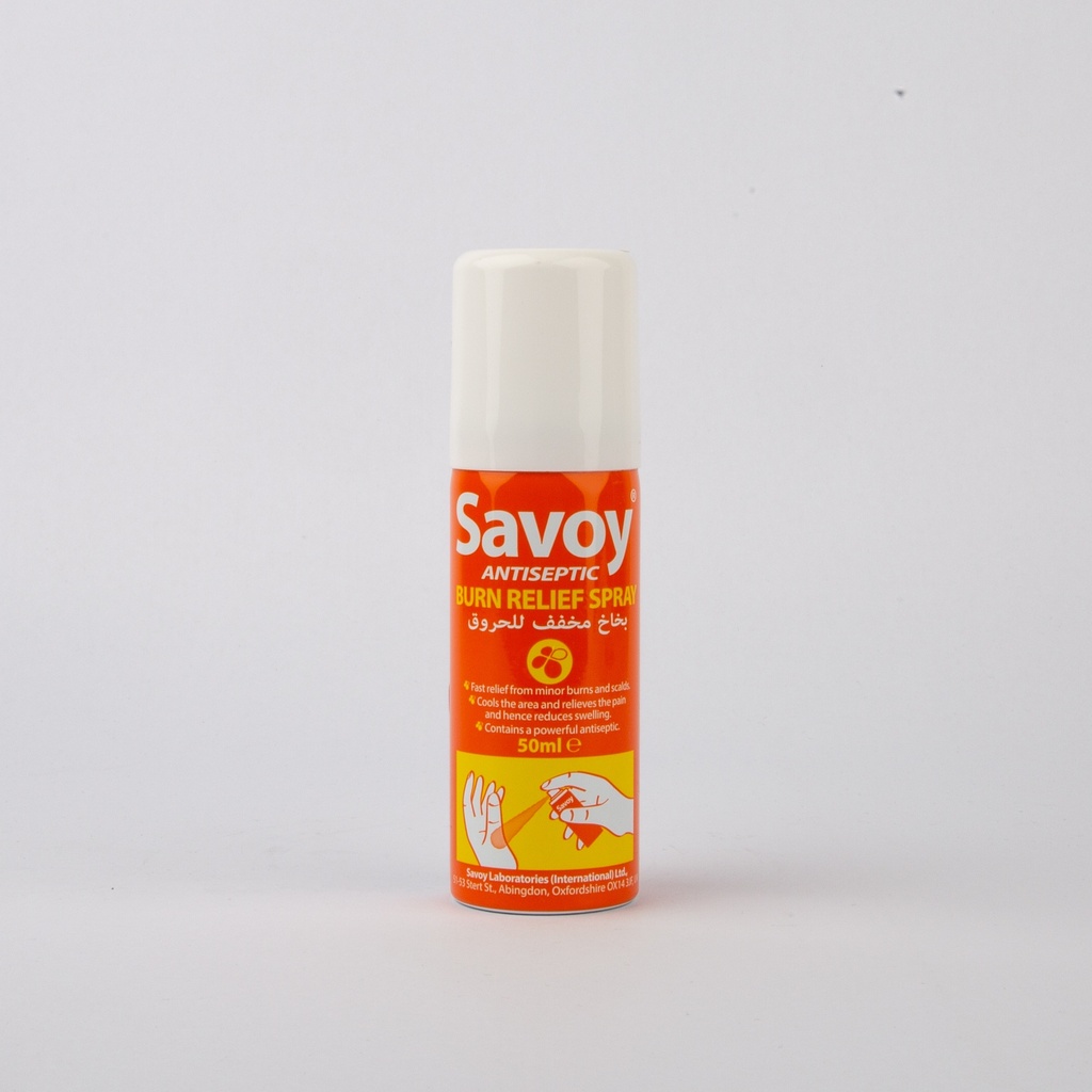 Savoy Antiseptic.Burn Relief Spray  50Ml-