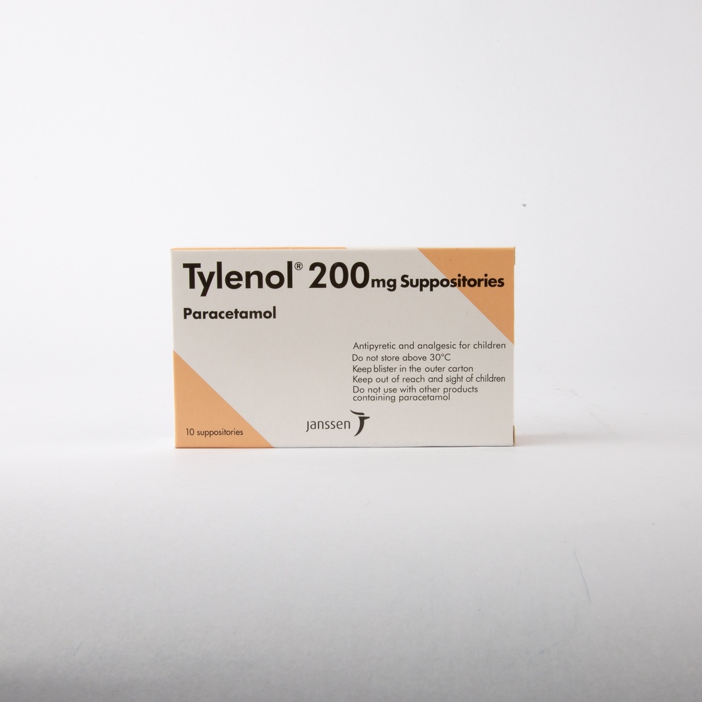 Tylenol 200 Suppository 10'S-