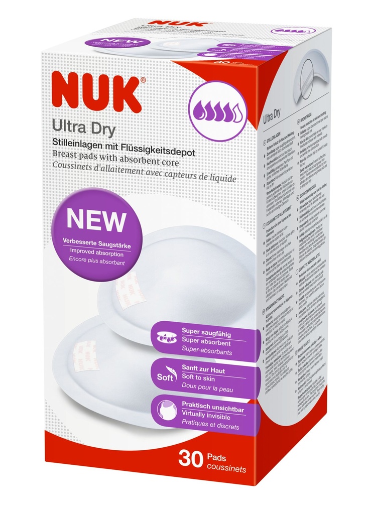 Nuk Ultra Dry B/Pads 30'S