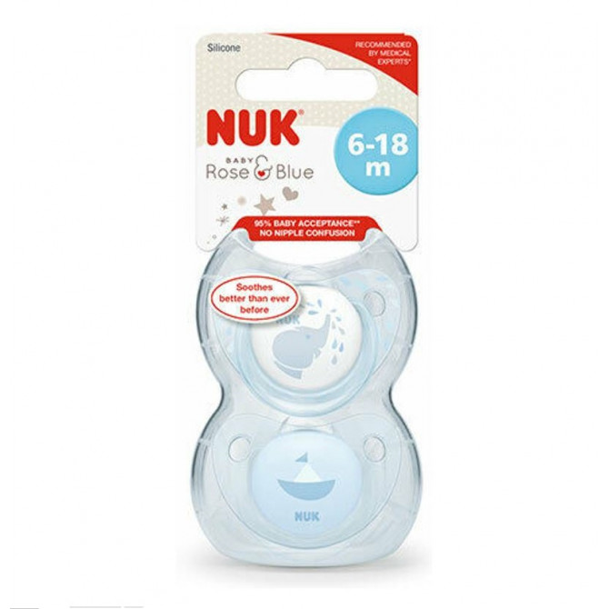 Nuk Soother S1 S2 B-Blue 2/Box