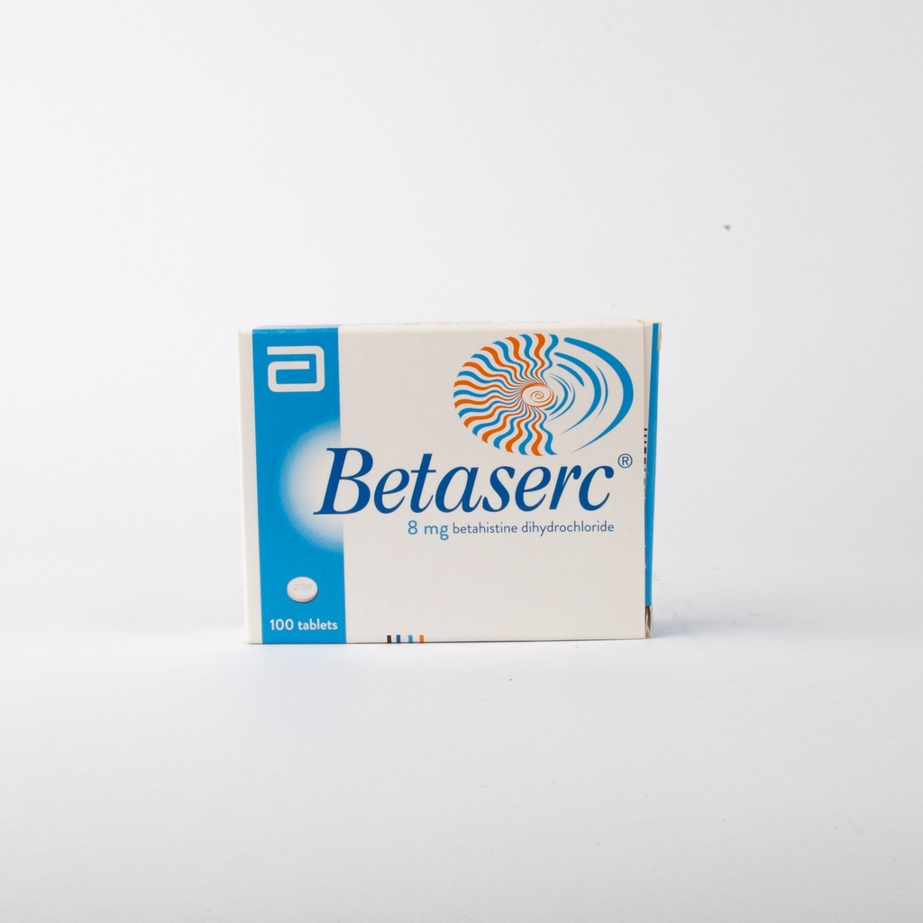 Betaserc 8Mg Tab 100'S-
