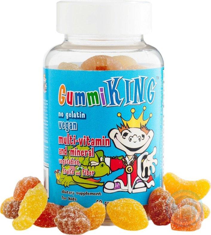 Gummi King Mult&amp;Veg Fruits Fib 60'S
