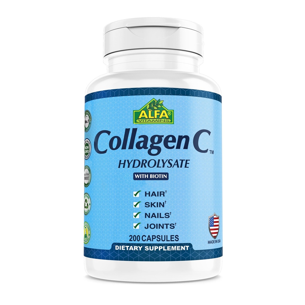 Alfa Collagen Hydrolysate With Vitamin C 60'S