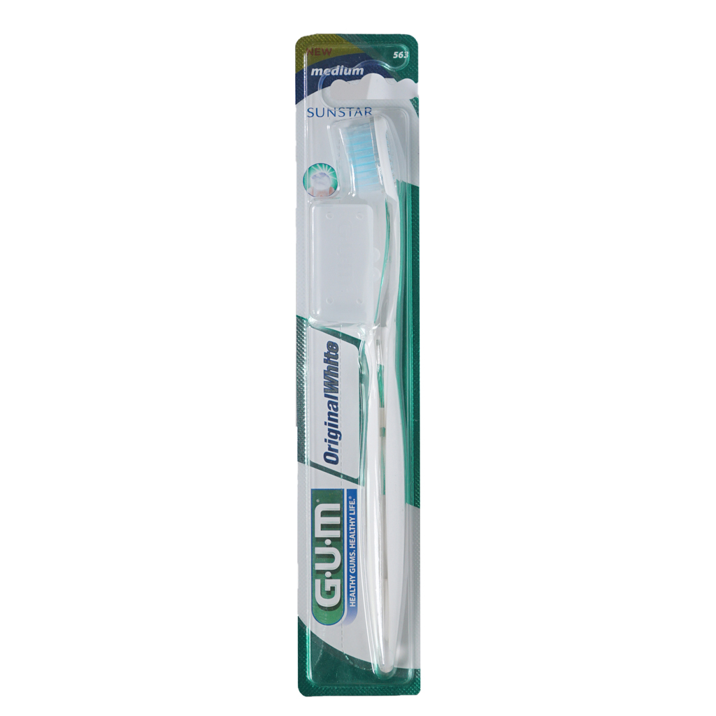 Gum Orginal White Compact Tooth Brush Med