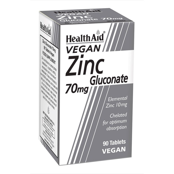 HealthAid Zinc Gluconate 70Mg Tab 90