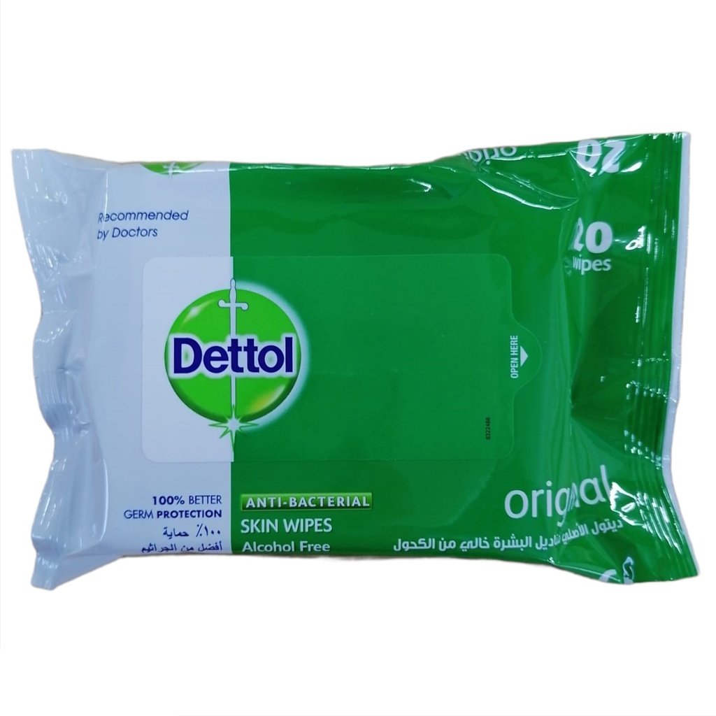 Dettol A/Bact.Wipes 20'S [ 5900 ]