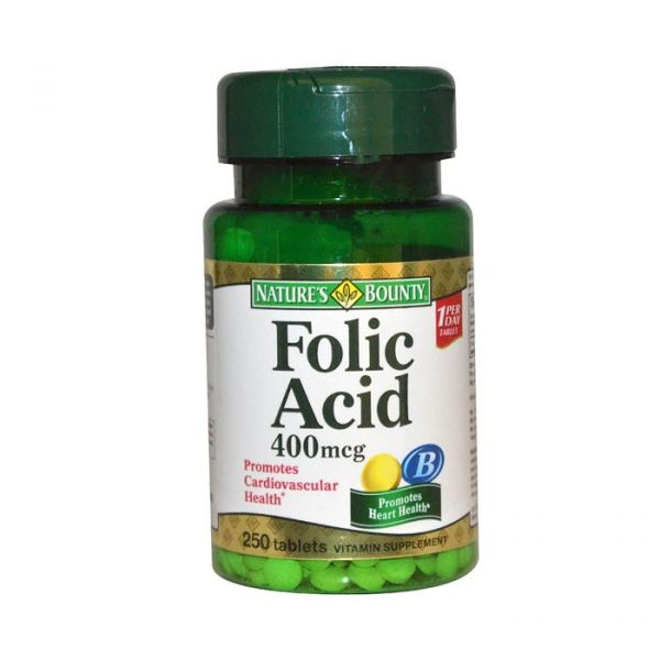 nature's bounty Folic Acid 400Mg 250 Tablet