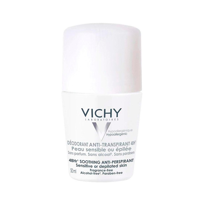 Vichy Anti Perspirant Sensitive Skin Roll-On Deodorant 48H