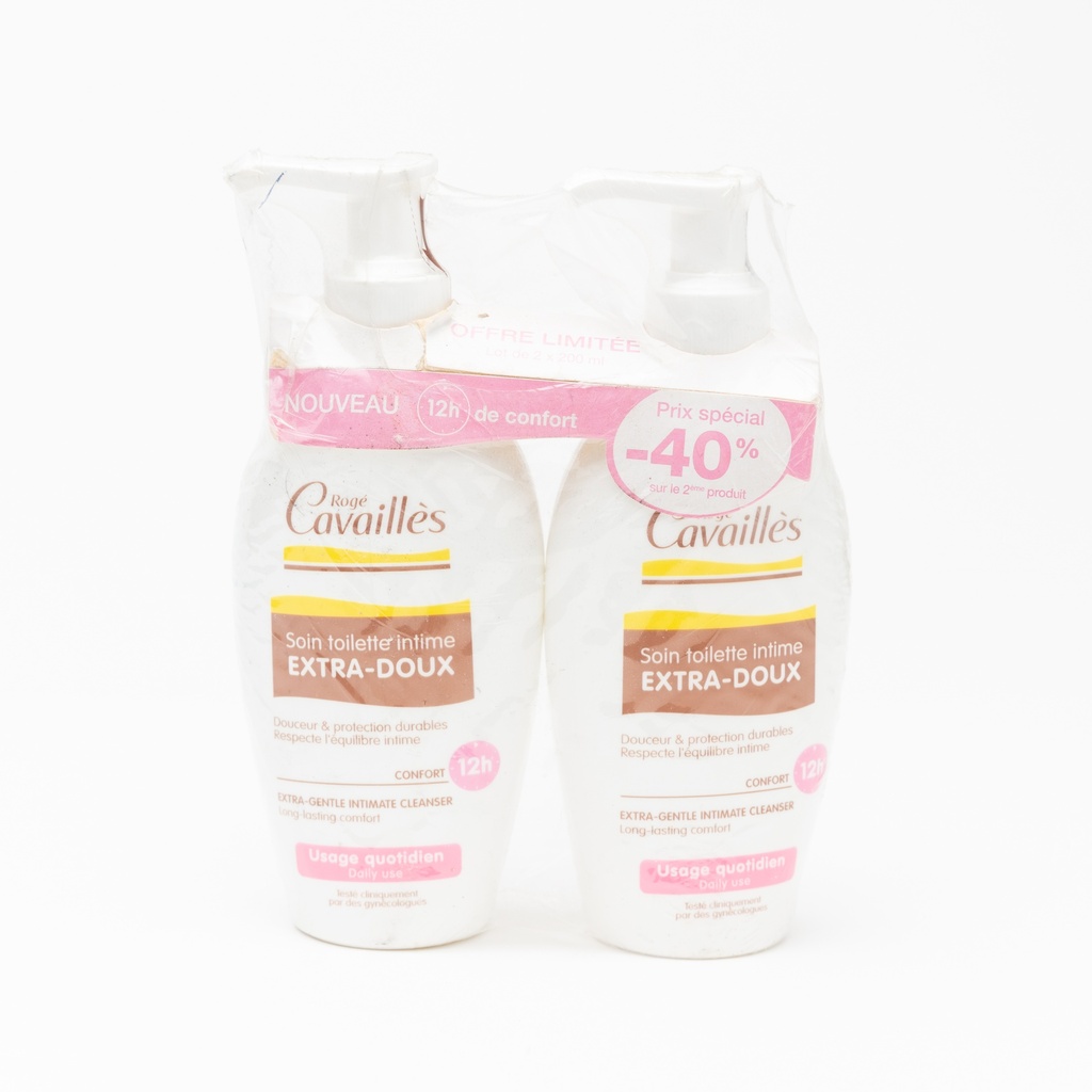 Roge Cavailles Extra Gentle Intimate Cleanser X2 200Ml
