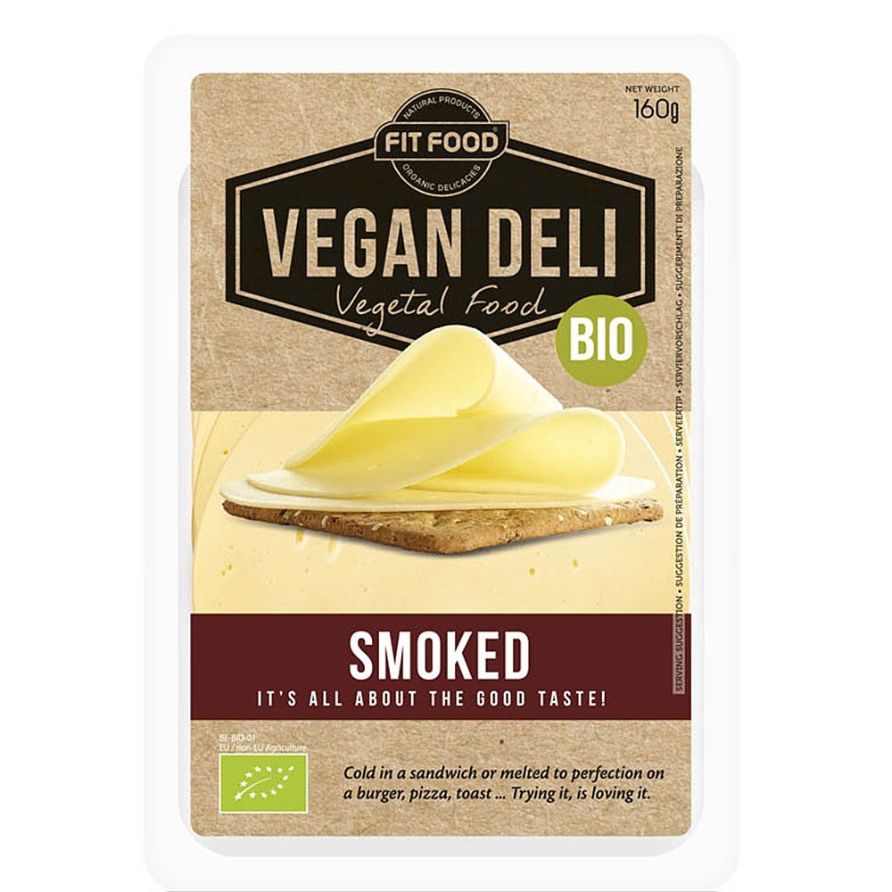 FIT-FOOD ORGANIC VEGAN
SANDWICH FILLING CHEESE
FLAVOR SMOKED 160G