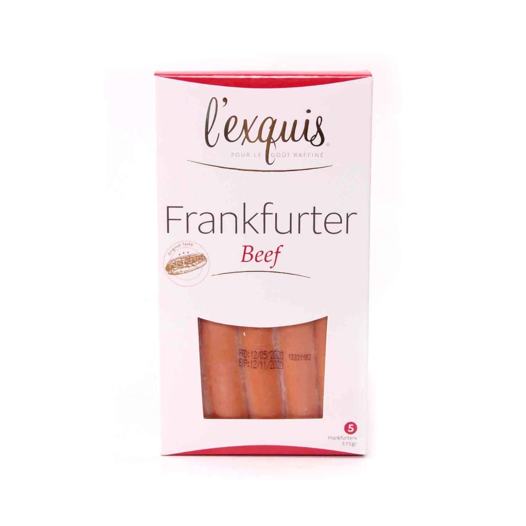 LEXQUIS - HOT DOG
FRANKFURTER BEEF 375G