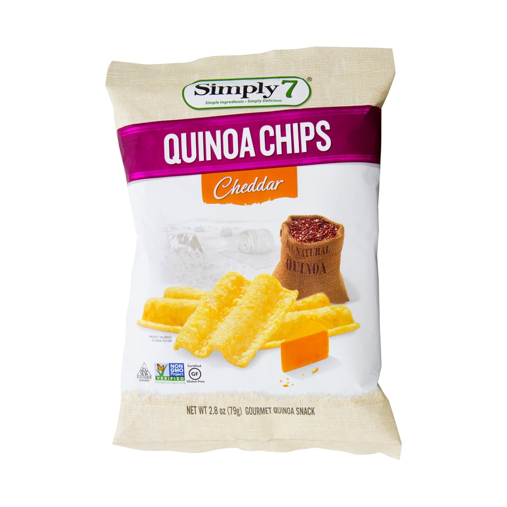 Simply 7 quinoa chips Cheddar 79g