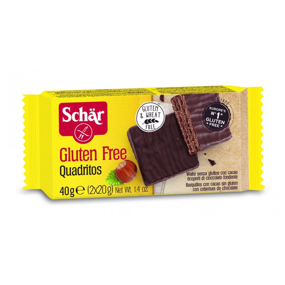 Quadritos chocolate bar - Gluten Free -40g