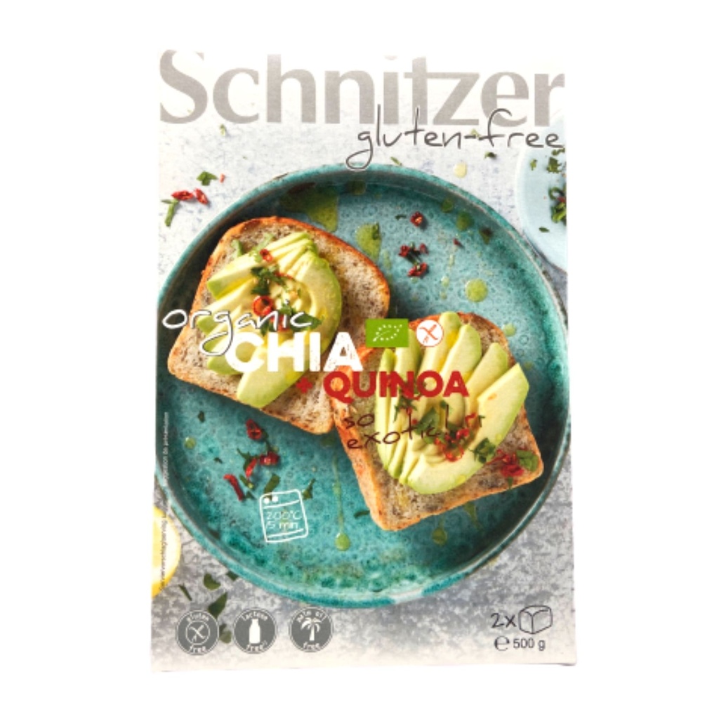 خبز شيا و كينوا - عضوى 500 جم