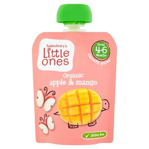 Sainsbury'S Little Ones Organic Apple &amp; Mango From 4-6 Months 70G