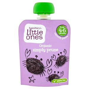 Sainsbury'S Little Ones Organic Simply Prune Smooth Puree From 4-6 Months 70G