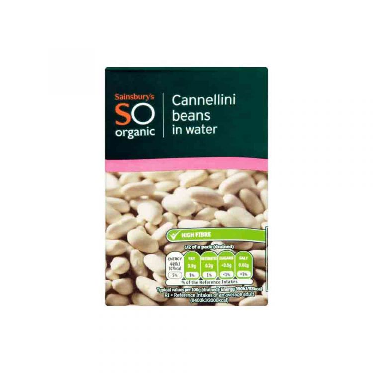 Sainsbury's SO Organic Cannellini Beans in Water 380g
