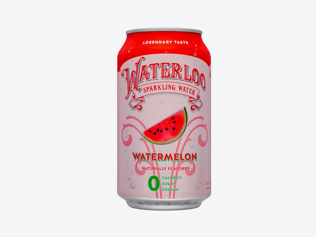 Waterloo Sparkling Water Everyday 12oz Cans  WATERMELON