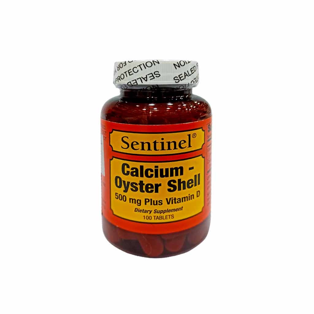 SENTINEL CALCIUM OYSTER SHELL D 500MG