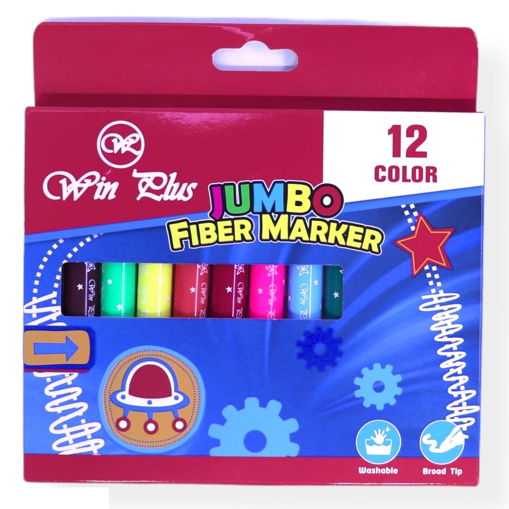 Win Plus Jumbo Fiber Marker