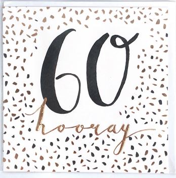 60TH- GREETING CARDS BIRTHDAY