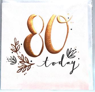 80TH- GREETING CARDSBIRTHDAY