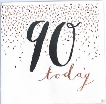 90TH- GREETING CARDSBIRTHDAY