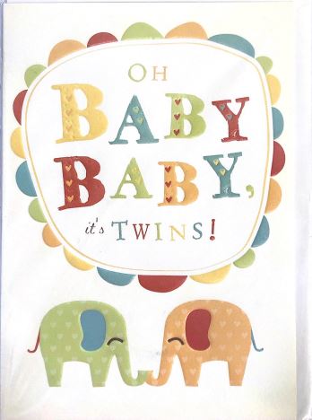 GREETING CARD- BABY TWINS