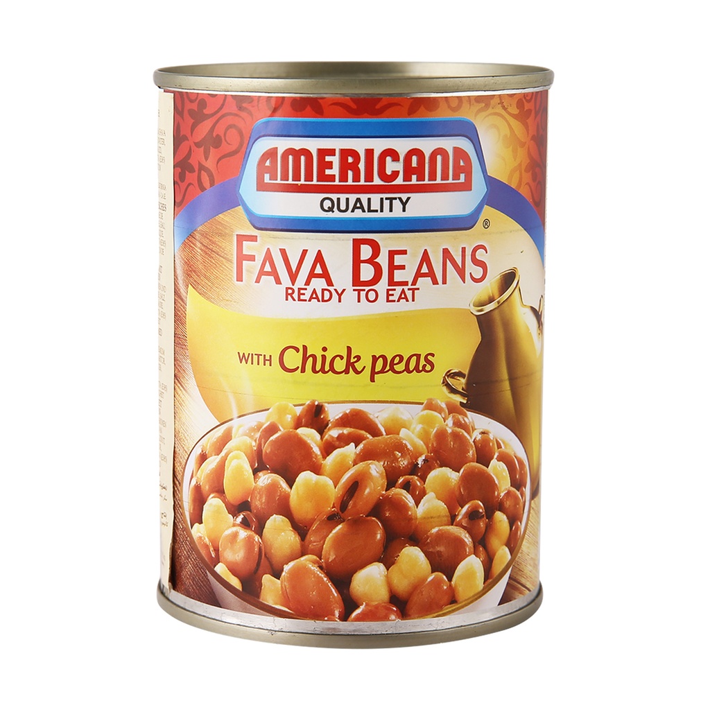 AMERICANA FAVA BEANS CHICK PEAS 400G