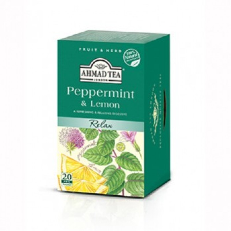 AHMAD TEA ALU TB PEPPERMINT LEMON 20X1.5G AHMAD TEA